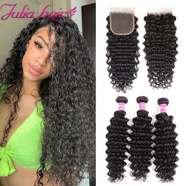 human hair bulks peruvian bundles with closure pre plucked remy deep wave lace ali julia, Black
human hair bulks peruvian bundles with closure pre plucked remy deep wave lace ali julia, Black