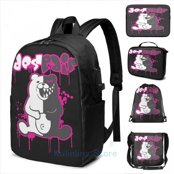backpack funny graphic print danganronpa monokuma despair (pink) usb charge men school bags women bag travel laptop
backpack funny graphic print danganronpa monokuma despair (pink) usb charge men school bags women bag travel laptop