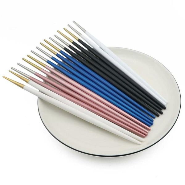 chopsticks 2021 fashion japanese style blue black 304 stainless steel sushi special design long handle korean
chopsticks 2021 fashion japanese style blue black 304 stainless steel sushi special design long handle korean