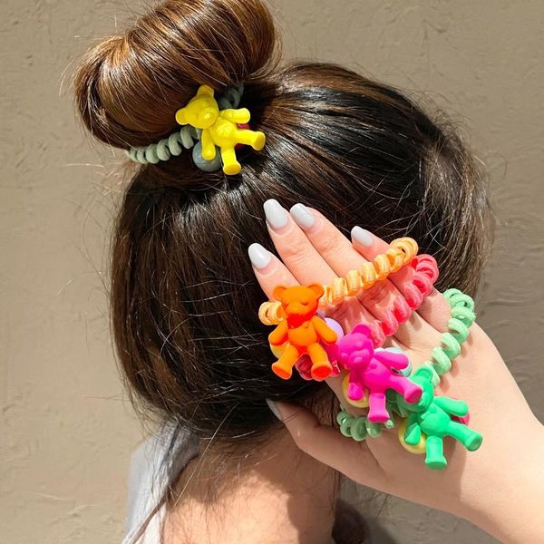 hair accessories fluorescent color sweet bear rope headdress girls elastic rubber band jewelry ring head, Slivery;white
hair accessories fluorescent color sweet bear rope headdress girls elastic rubber band jewelry ring head, Slivery;white