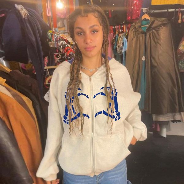 women's hoodies & sweatshirts autumn winter gothic harajuku love bone gesture print cool girl punk loose long sleeve fashion white swea, Black
women's hoodies & sweatshirts autumn winter gothic harajuku love bone gesture print cool girl punk loose long sleeve fashion white swea, Black