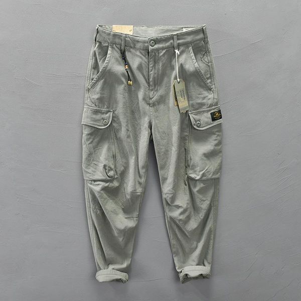 men's pants z309 cargo autumn pure cotton mid waist zipper casual loose solid color street trend multi-pocket tooling trousers, Black
men's pants z309 cargo autumn pure cotton mid waist zipper casual loose solid color street trend multi-pocket tooling trousers, Black