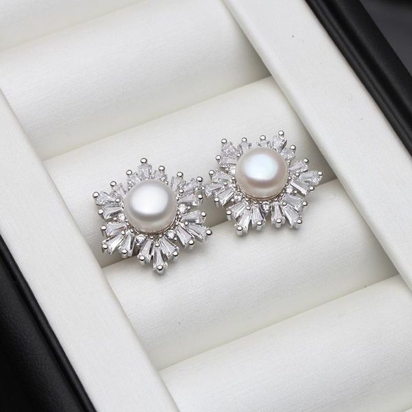 stud real 925 sterling silver fine natural freshwater pearl jewelry for office women boho earrings white pink purple black, Golden;silver
stud real 925 sterling silver fine natural freshwater pearl jewelry for office women boho earrings white pink purple black, Golden;silver