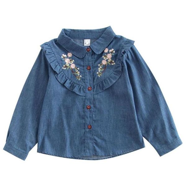 shirts dfxd toddler girls denim long sleeve cotton floral embroidery blouse fashion spring kids children clothes 2-7t, White;black
shirts dfxd toddler girls denim long sleeve cotton floral embroidery blouse fashion spring kids children clothes 2-7t, White;black