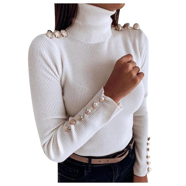 women's t-shirt autumn t shirt casual solid y2k clothes long sleeve button turtleneck soft bottoming elegant camisetas, White
women's t-shirt autumn t shirt casual solid y2k clothes long sleeve button turtleneck soft bottoming elegant camisetas, White