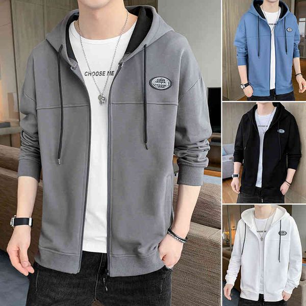 new coat spring and autumn sports casual et hooded zipper cardigan men's sweater, Black
new coat spring and autumn sports casual et hooded zipper cardigan men's sweater, Black