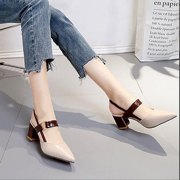 women sandals women's pointed toe female buckle shoes woman high heels ladies spring autumn elegant office plus size, Black
women sandals women's pointed toe female buckle shoes woman high heels ladies spring autumn elegant office plus size, Black