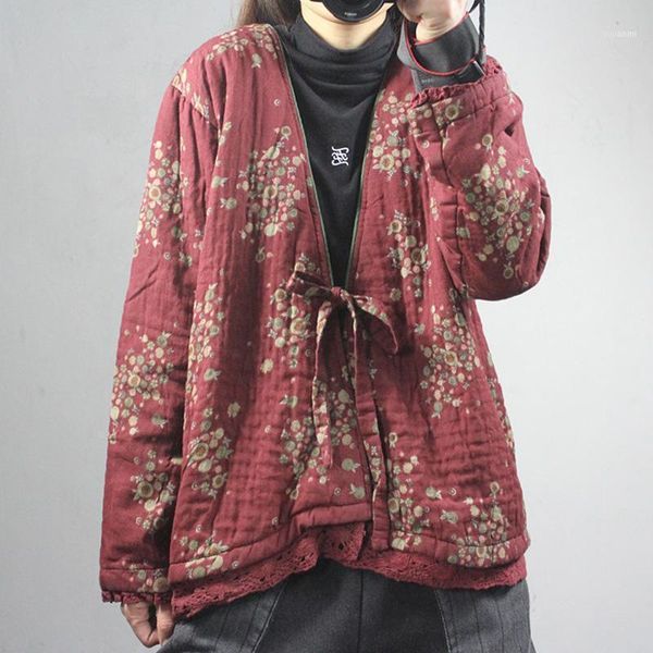 women's down & parkas johnature women vintage cotton linen coats 2021 spring v-neck long sleeve print floral chinese style parkas1, Black
women's down & parkas johnature women vintage cotton linen coats 2021 spring v-neck long sleeve print floral chinese style parkas1, Black