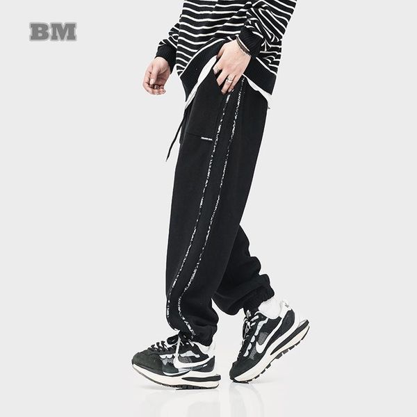 men's pants autumn winter sports casual korean streetwear thick fleece couple sweatpants harajuku joggers men loose cashew trousers, Black
men's pants autumn winter sports casual korean streetwear thick fleece couple sweatpants harajuku joggers men loose cashew trousers, Black