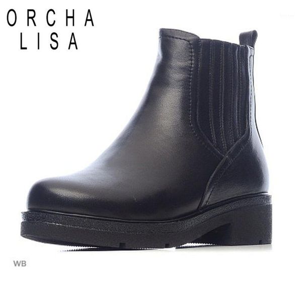 boots orcha lisa genuine leather ankle winter cool shoes woman mujer botties botas feminina j4201, Black
boots orcha lisa genuine leather ankle winter cool shoes woman mujer botties botas feminina j4201, Black