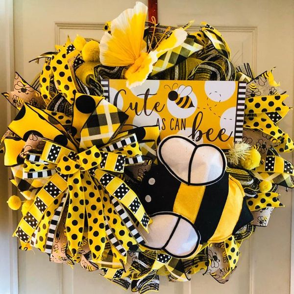 decorative flowers & wreaths simulation leaf bee sunflower wreath artificial garland hanging ornament home wall door pendants for wedding pa
decorative flowers & wreaths simulation leaf bee sunflower wreath artificial garland hanging ornament home wall door pendants for wedding pa