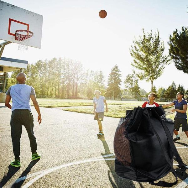 outdoor bags black oxford cloth basketball football volleyball drawstring sling ball bag durable portable
outdoor bags black oxford cloth basketball football volleyball drawstring sling ball bag durable portable