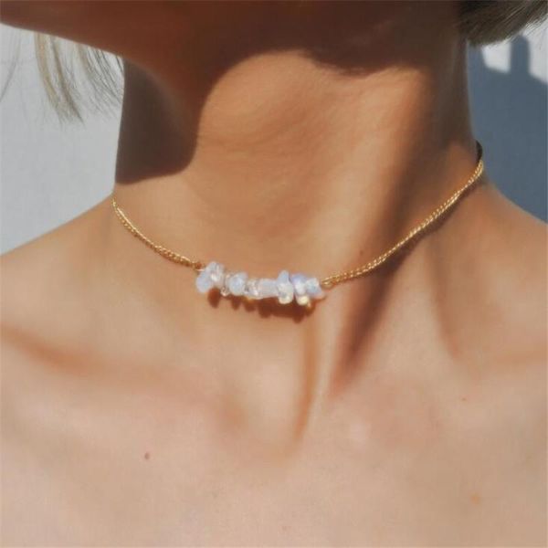 chokers chic multicolor opal stone choker necklaces fashion gold color chain crystal necklace for women jewelry short chockers collar, Golden;silver
chokers chic multicolor opal stone choker necklaces fashion gold color chain crystal necklace for women jewelry short chockers collar, Golden;silver