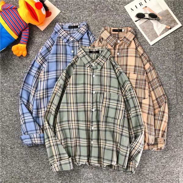 men's casual shirts shirtart long sleeve men's spring relaxed harajuku bf plaid shirt fashion brand d7fv, White;black
men's casual shirts shirtart long sleeve men's spring relaxed harajuku bf plaid shirt fashion brand d7fv, White;black