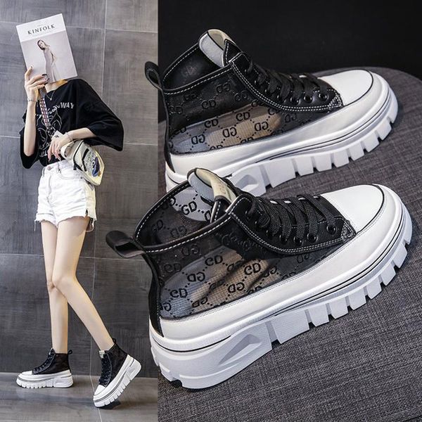 slippers 2021 high white sneakers women's ankle boots spring summer casual breathable muffin chunky height increasing canvas shoe, Black
slippers 2021 high white sneakers women's ankle boots spring summer casual breathable muffin chunky height increasing canvas shoe, Black