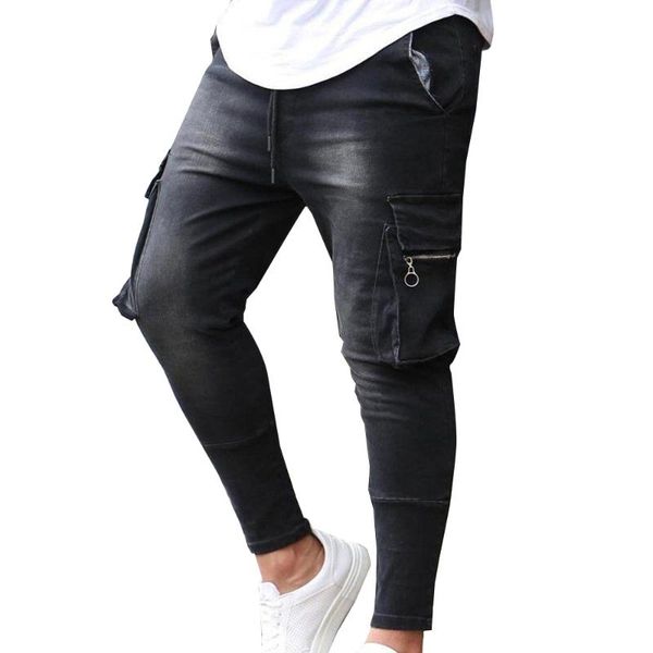 men's fashion with pencil pants men clothing jogger denim casual pocket jeans dhie, Blue
men's fashion with pencil pants men clothing jogger denim casual pocket jeans dhie, Blue