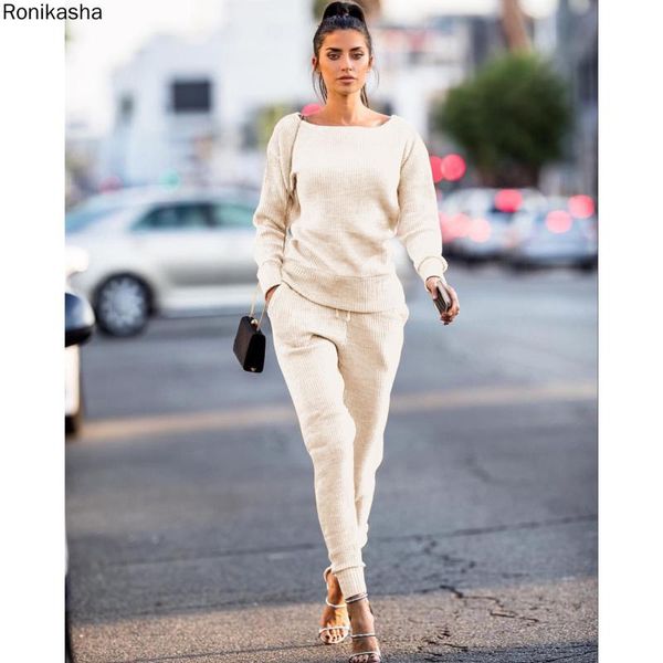 women's two piece pants ronikasha 2021 womens fall rib-knit pullover sweater & long set 2 causal outfits tracksuit, White
women's two piece pants ronikasha 2021 womens fall rib-knit pullover sweater & long set 2 causal outfits tracksuit, White