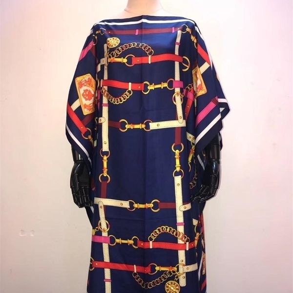 african summer oversize popular modern silk dress for lady 210408, Red