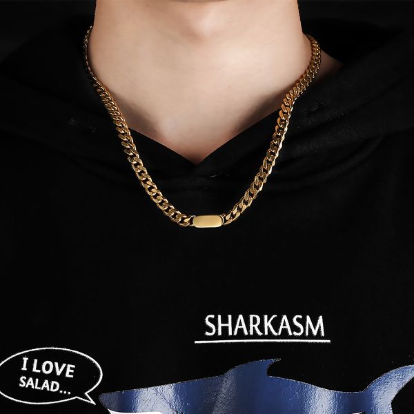 stainless steel necklace mens fashion long necklace steampunk chains necklaces jewelry gifts for male accessories, Silver
stainless steel necklace mens fashion long necklace steampunk chains necklaces jewelry gifts for male accessories, Silver