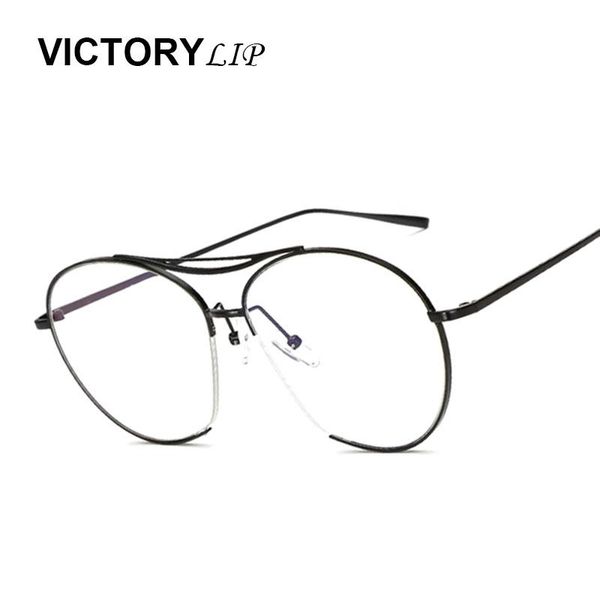 victorylip classic fashion vintage sun glasses women metal frame sunglasses clear lens transparent retro eyeglasses oculos frames, Black
victorylip classic fashion vintage sun glasses women metal frame sunglasses clear lens transparent retro eyeglasses oculos frames, Black