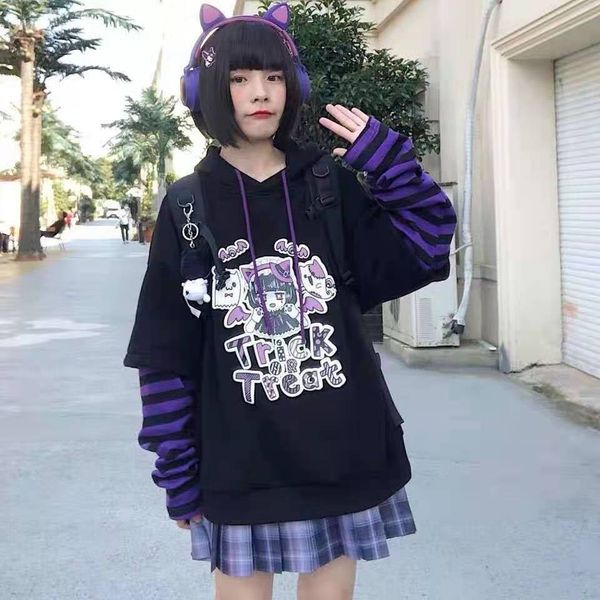casual cartoon hip hop original long sleeve cartoon hoodie autumn loose and large college style women's hoodie sweatshirt, Black
casual cartoon hip hop original long sleeve cartoon hoodie autumn loose and large college style women's hoodie sweatshirt, Black