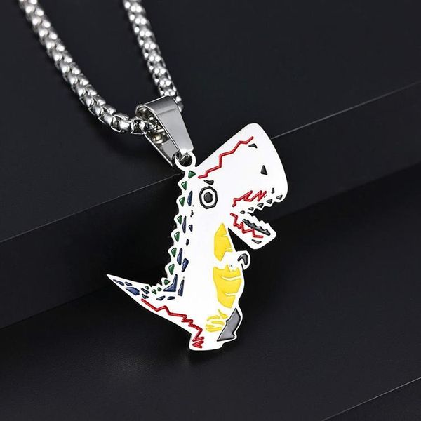 dinosaur pendant necklace for women men fashion hip hop punk stainless steel collars statement neck chain jewelry necklaces, Silver
dinosaur pendant necklace for women men fashion hip hop punk stainless steel collars statement neck chain jewelry necklaces, Silver