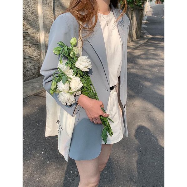 women's suits & blazers solid lapel suit 2021 autumn single-breasted long-sleeved jacket simple black casual female clothing, White;black
women's suits & blazers solid lapel suit 2021 autumn single-breasted long-sleeved jacket simple black casual female clothing, White;black