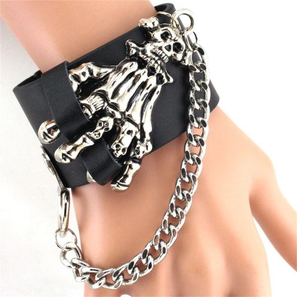 tennis european and american rivet chain punk jewelry cowhide bracelet ghost claw, Golden;silver
tennis european and american rivet chain punk jewelry cowhide bracelet ghost claw, Golden;silver