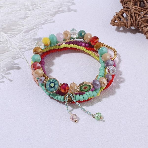bohemia multilayer charm beads bracelet & bangle for women colorful crystal boho set mujer fashion jewelry bracelets, Golden;silver
bohemia multilayer charm beads bracelet & bangle for women colorful crystal boho set mujer fashion jewelry bracelets, Golden;silver