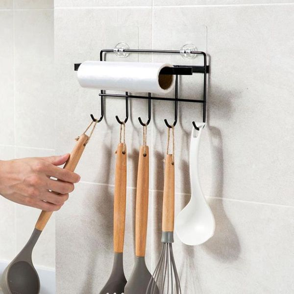 multifunctional hook punch wall mounted towel holder paper roll fresh film storage rack kitchen batnroom accessories hooks & rails
multifunctional hook punch wall mounted towel holder paper roll fresh film storage rack kitchen batnroom accessories hooks & rails