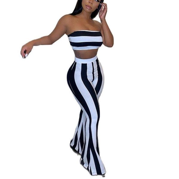 women's two piece pants 2021 women striped 2 set outfits crop pieces sets summer clothes for female suit, White
women's two piece pants 2021 women striped 2 set outfits crop pieces sets summer clothes for female suit, White