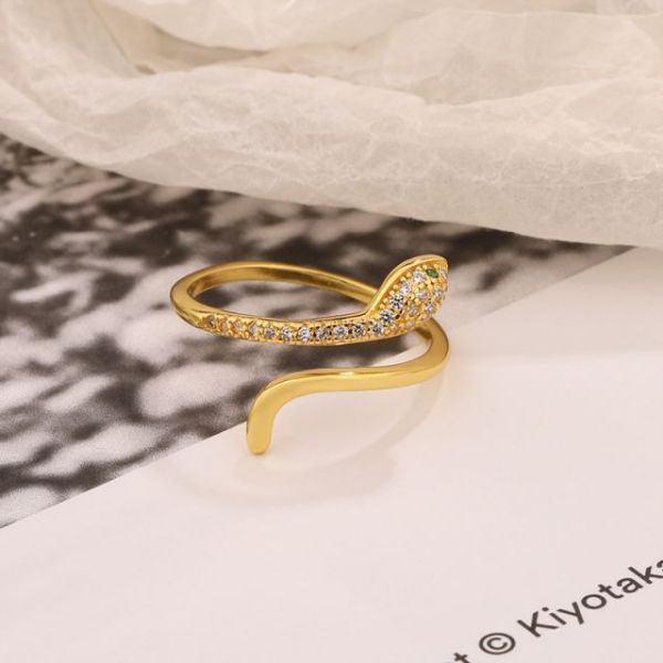 trendy women snake shape ring gold plating 925 sterling sliver ring open ring for lady, Slivery;golden
trendy women snake shape ring gold plating 925 sterling sliver ring open ring for lady, Slivery;golden