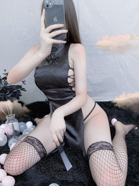 costumes woman erotic lingerie hollow classic cheongsam suit uniform temptation cute erotic women lingerie dress, Black
costumes woman erotic lingerie hollow classic cheongsam suit uniform temptation cute erotic women lingerie dress, Black