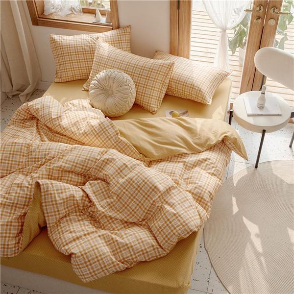 bedding sets 2021 plaid simple cotton four-piece student dormitory three-piece bed complete set of textiles, comfortable and soft
bedding sets 2021 plaid simple cotton four-piece student dormitory three-piece bed complete set of textiles, comfortable and soft