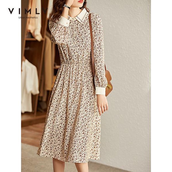 casual dresses vimly french vintage floral dress for women 2021 autumn long sleeve elegant turn-down collar midi female vestido f8697, Black;gray
casual dresses vimly french vintage floral dress for women 2021 autumn long sleeve elegant turn-down collar midi female vestido f8697, Black;gray
