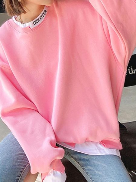 women's hoodies & sweatshirts winter cashmere sweatshirt loose casual long sleeve 2021 bf lazy korean wear, Black
women's hoodies & sweatshirts winter cashmere sweatshirt loose casual long sleeve 2021 bf lazy korean wear, Black