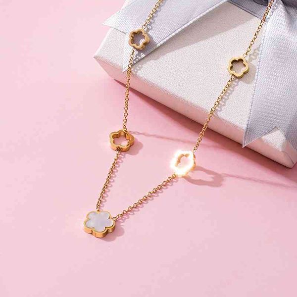 lovr fashion neck choker for women simple punk metal five leaf clover necklace trend luxury charm female jewelry, Silver
lovr fashion neck choker for women simple punk metal five leaf clover necklace trend luxury charm female jewelry, Silver