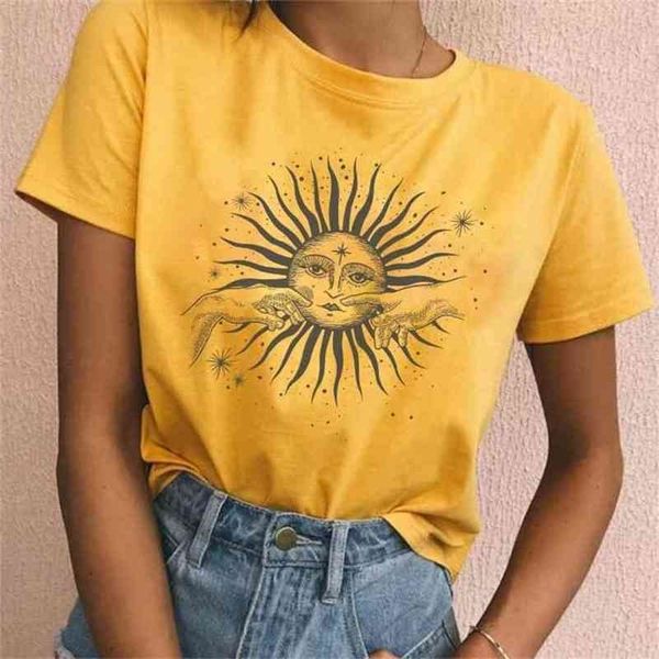 vintage sun hands print t-shirts women summer casual loose short sleeve tees hipster cute aesthetic astrology 210512, White
vintage sun hands print t-shirts women summer casual loose short sleeve tees hipster cute aesthetic astrology 210512, White