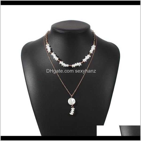 & pendants jewelry drop delivery 2021 vintage gold multi layer chain necklaces for women bohemian irregular pearl geometric pendant necklace, Silver
& pendants jewelry drop delivery 2021 vintage gold multi layer chain necklaces for women bohemian irregular pearl geometric pendant necklace, Silver