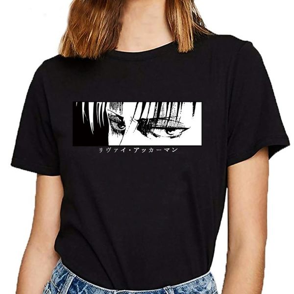 women's t-shirt 2021 attack on titan eyes t shirts tees shirt women short-sleeved japanese anime, White
women's t-shirt 2021 attack on titan eyes t shirts tees shirt women short-sleeved japanese anime, White