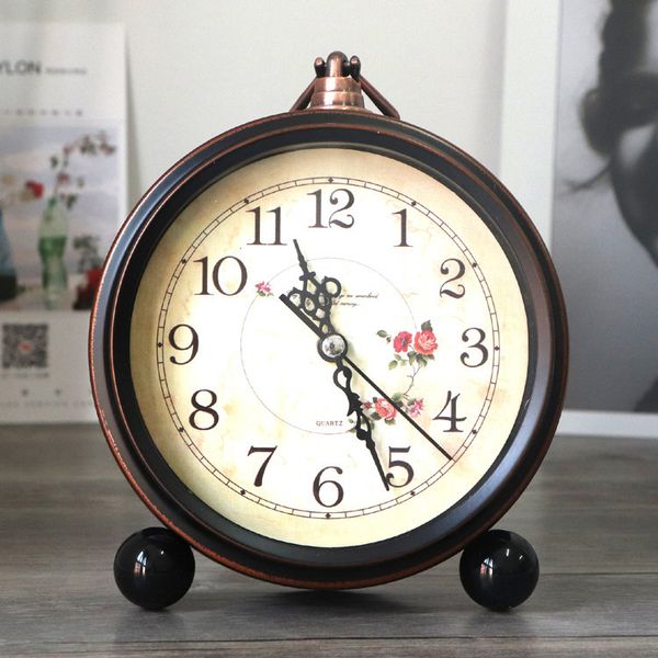 european pastoral creative lazy mute student simple bedside small alarm clock dk clock
european pastoral creative lazy mute student simple bedside small alarm clock dk clock