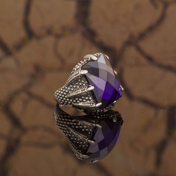 sterling purple zircon stone claw model silver ring fashion turkish premium quality handmade jawelery cluster rings, Golden;silver
sterling purple zircon stone claw model silver ring fashion turkish premium quality handmade jawelery cluster rings, Golden;silver