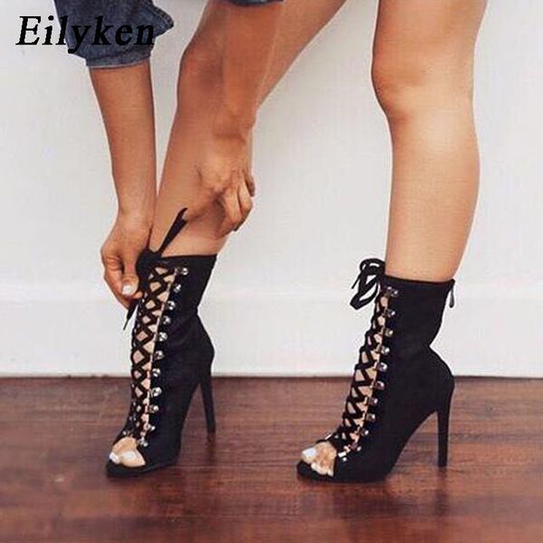eilyken chains rope sandals strappy high heel gladiator sandals women lace up ankle strap women shoes dress shoes 12cm, Black
eilyken chains rope sandals strappy high heel gladiator sandals women lace up ankle strap women shoes dress shoes 12cm, Black