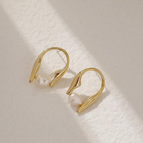 hoop & huggie allme minimalist irregular natural freshwater pearl earrings for women gold color metallic pendientes, Golden;silver
hoop & huggie allme minimalist irregular natural freshwater pearl earrings for women gold color metallic pendientes, Golden;silver