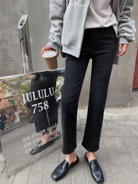 women's jeans 2021 spring and autumn solid color slim high waist wild fashion casual was thin straight pants blacks-2xl, Blue
women's jeans 2021 spring and autumn solid color slim high waist wild fashion casual was thin straight pants blacks-2xl, Blue
