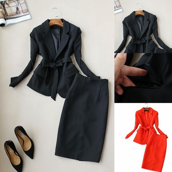 work dresses two pieces set fashion women skirt suits business formal long sleeve ol blazer and office lady, White;black
work dresses two pieces set fashion women skirt suits business formal long sleeve ol blazer and office lady, White;black
