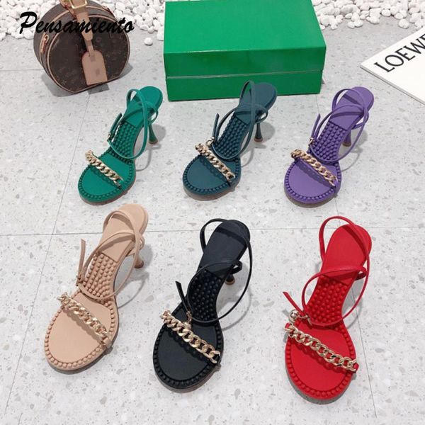 sandals 2022 star style non-slip massage women fashion metal chains high heels ankle strap gladiator summer daily shoes, Black
sandals 2022 star style non-slip massage women fashion metal chains high heels ankle strap gladiator summer daily shoes, Black
