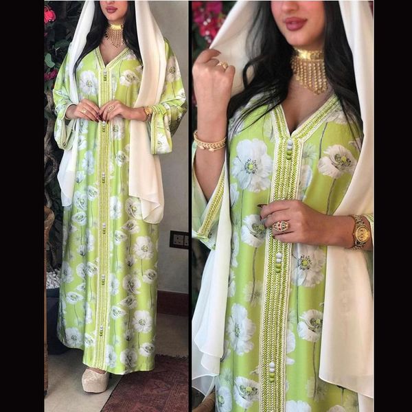 ethnic clothing muslim fashion abaya women dress dubai islamic pakistan floral print eid mubarak v-neck dresses summer loose elegant, Red
ethnic clothing muslim fashion abaya women dress dubai islamic pakistan floral print eid mubarak v-neck dresses summer loose elegant, Red