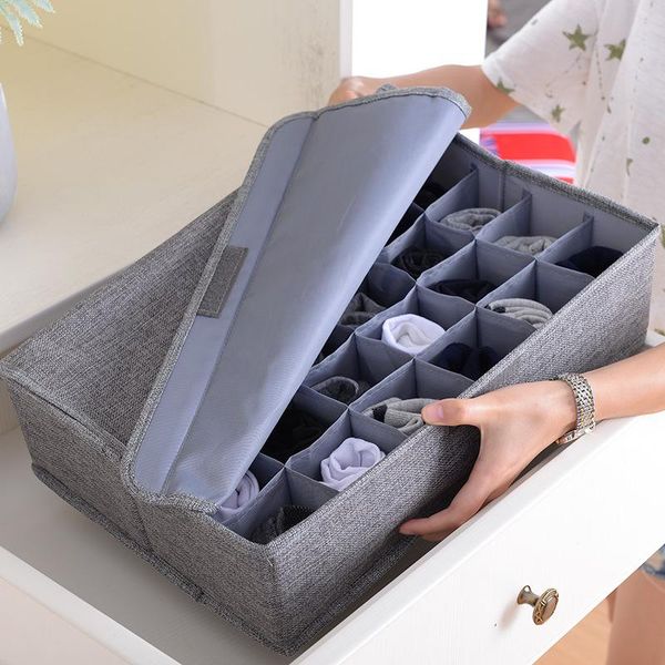 large capacity underwear storage box sock sorting chest 30 gauges washable pantie drawer with cover arrangement case drawers
large capacity underwear storage box sock sorting chest 30 gauges washable pantie drawer with cover arrangement case drawers