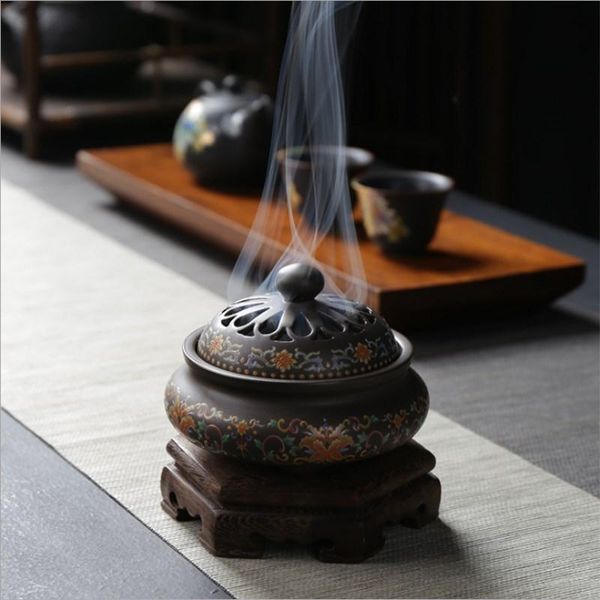 fragrance lamps ceramic incense burner crafts ornaments backflow furnace creative home room stick road enamel
fragrance lamps ceramic incense burner crafts ornaments backflow furnace creative home room stick road enamel